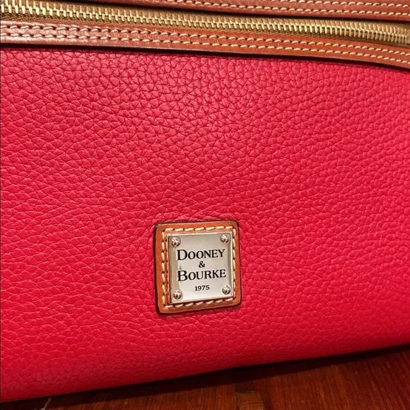 Dooney & Bourke Pebble Leather Presley Crossbody Red - Picture 4 of 15